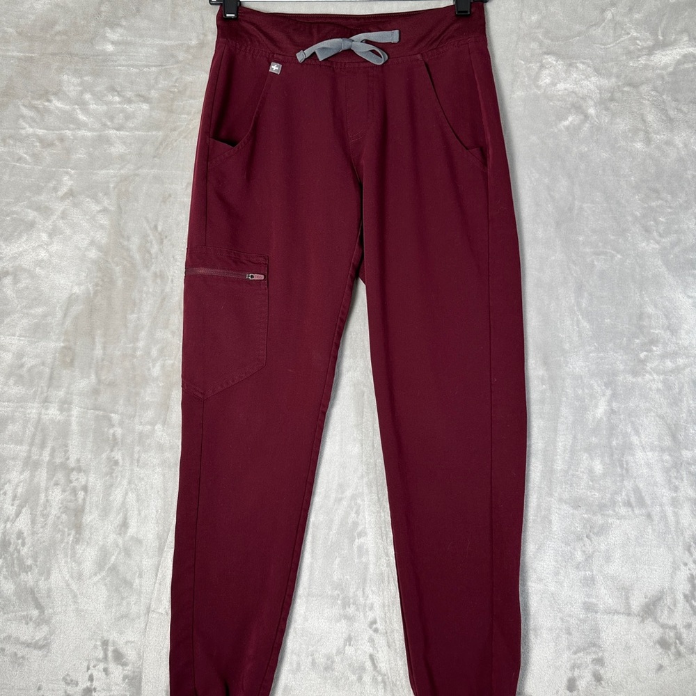 Figs Maroon Jogger Pants Technical Collection (xxs)
